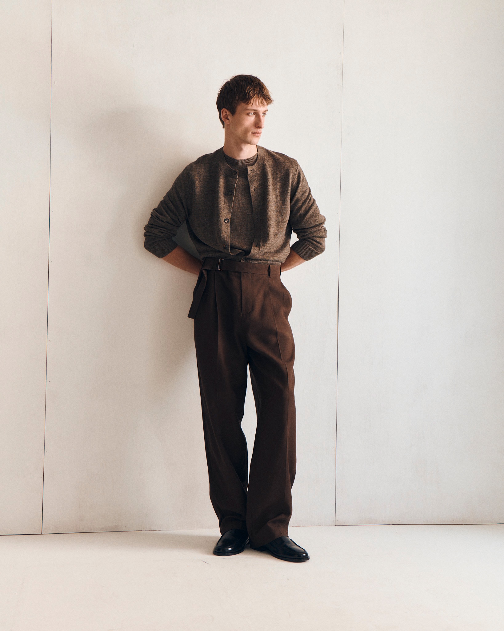 ニットリネンカーディガン